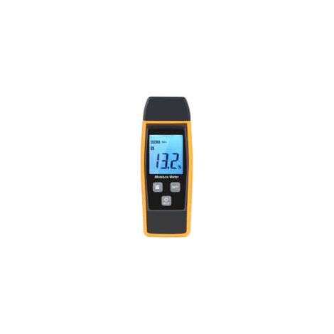Feuchtigkeitsmessgerät für Wände und Holz, Leckagemesser, Hygrometer, Zementmörtel-Wassergehaltsdetektor mit LCD-Hintergrundbeleuchtung (gelb) - Crezuo (1/4)