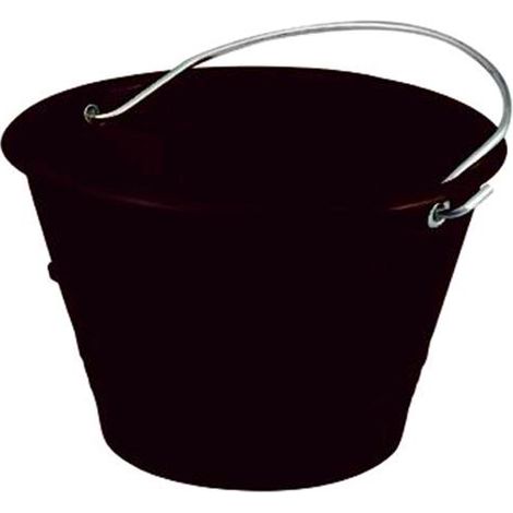 Secchio Per Muratore Plastica Leggera D.34 Cm Nero Conf. 25 Pz