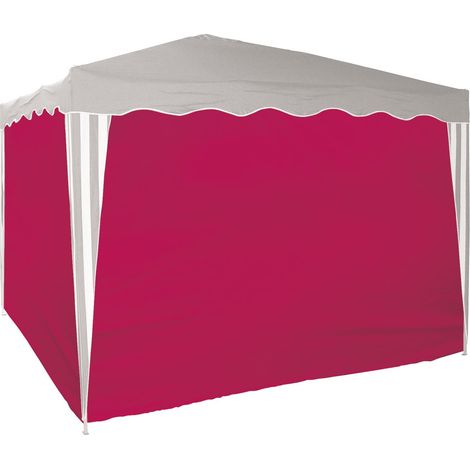 Seitenverkleidung 4 x rot 2.9x1.87 m für Faltpavillon 3x3 m Gartenpavillon