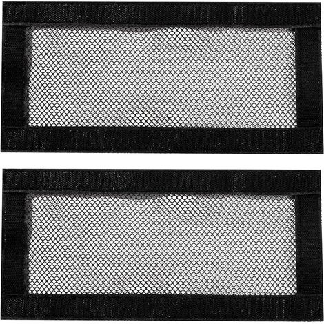 2 Pièces Housses de Grille D'aération Sous Siège de Voiture, Housse de Grille D'aération Arrière Sous Le Siège, Protecteur Sortie D'air Sous Le Siège, Compatible avec Tesla Model 3 Model Y (1/5)