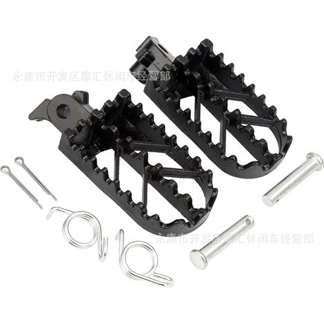 Offroad-Motorradzubehör 50-125 cm³ XR CRF BBR Gusseisen-Fußpedale, vordere Fußrasten, schwarz (1/5)