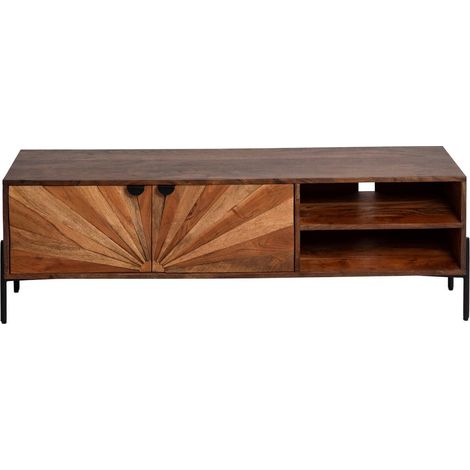 Meuble TV en bois d'acacia Elvira (1/5)