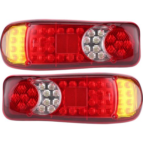 Luces traseras LED de 12V, 5 funciones, para remolque, camión, chasis, autobús, caravana y furgoneta. (1/3)
