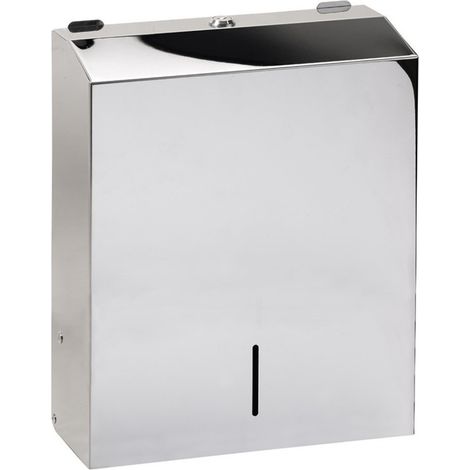 Sapho - Dispensador de toallas de papel 285x370x105 mm, acero inoxidable pulido XP048