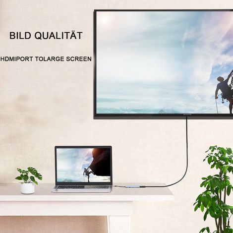 Ottimizza il tuo spazio di lavoro con un adattatore multiporta e aumenta facilmente la produttività e la creatività.
