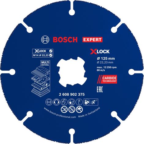 Bosch Grinding EXPERT Multi Carbide Cutting Disc 125mm X-Lock 2608902375 (1/5)