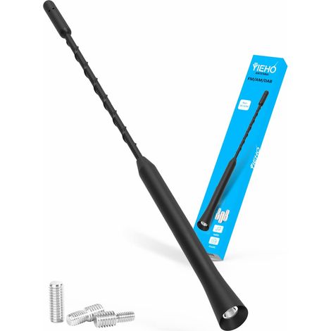 Universal Antenna for All Car Models – Radio Antenna with Dab FM Reception – Roof Antenna 24.5 cm (1/5)