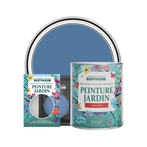 Peinture Jardin, Finition Brillante - Soie Bleue (1/3)