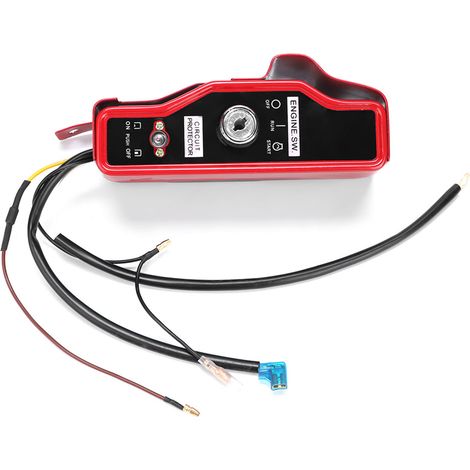 Interrupteur d'allumage électrique et panneau à 2 clés pour moteur Honda GX340 GX390 11 CV 13 CV (1/5)