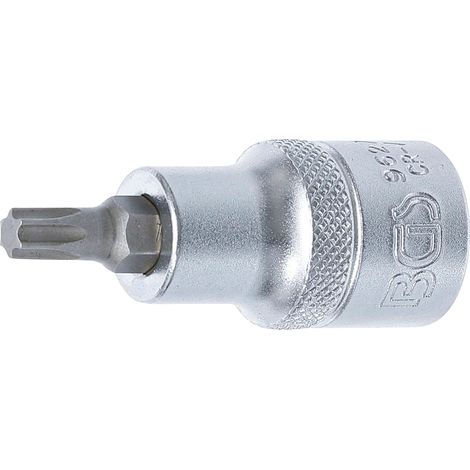 BGS Punta T55 de 55 mm de longitud, para perfil T (para Torx) T35, con accionamiento cuadrado interior de 12,5 mm (1/2") - 9627