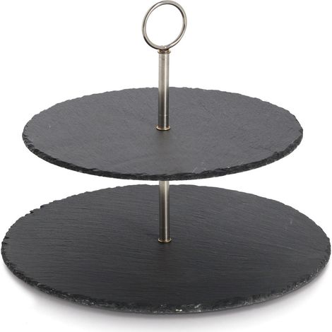Porte-serviettes à deux niveaux ZELLER, Ø 30 x 23 cm (1/4)