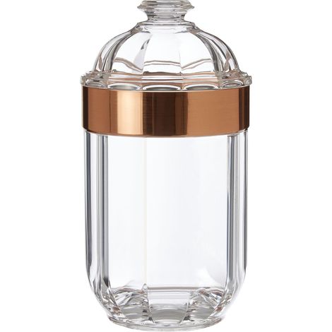 Premier Housewares Medium Rose Gold Acrylic Canister (1/4)