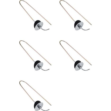 Adatto per 5 tubi di supporto metallici per serbatoi di carburante per autoveicoli utilizzati con riscaldatori Webasto Eberspacher, lunghezza 60 cm e diametro esterno 5 mm.