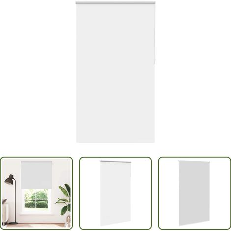 vidaXL Lichtschutz - Verdunkelungsrollo Weiß 140x210 cm Stoffbreite 136,6 cm (1/5)
