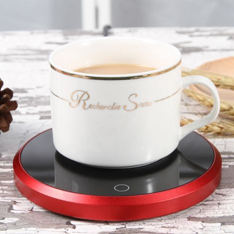 Dessous de tasse chauffant étanche et tactile, sous-verre électrique pour café et thé (prise UE 220 V) (1/5)