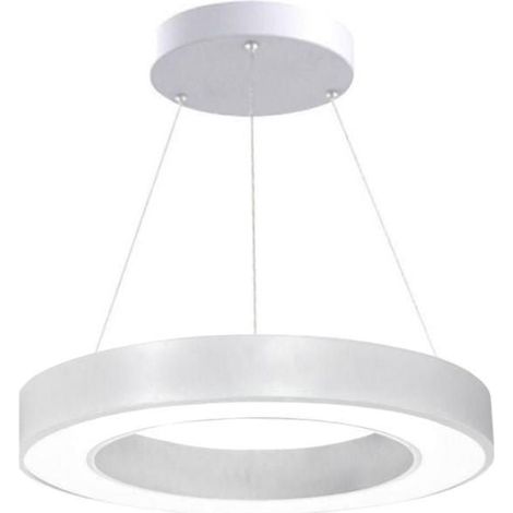 Kit Plafonnier LED Blanc Rond 36W 50cm avec Kit de Suspension - Blanc Neutre - SILUMEN (1/4)