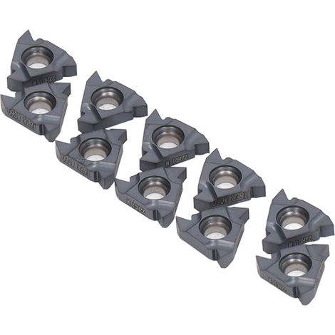 10 Outils de Coupe Carbure pour Filetage, Plaquettes de Tournage Acier Inoxydable, Lot de 10 (1/5)