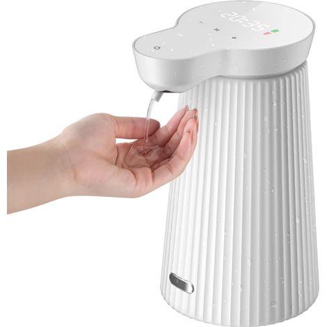 500ml Distributeur Savon Automatique Chargement USB avec Capteur Distributeur Savon(Gels,Blanc) (1/5)