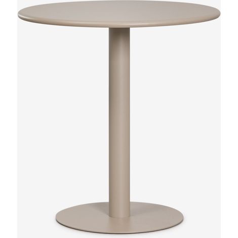 SKLUM Runder Gartentisch Ø70 cm aus Eisen Mizzi Moka Braun                                  