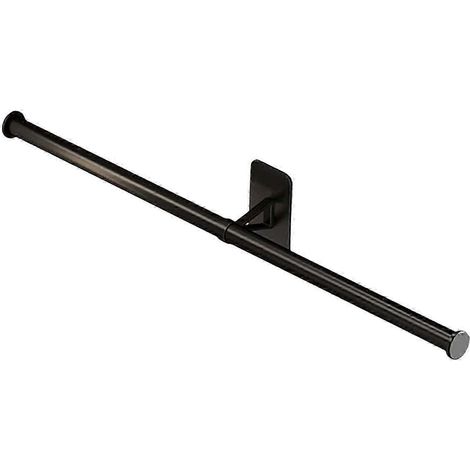Porte-serviettes mural avec étagères, barre de rangement et support pour salon ou hôtel-55cm