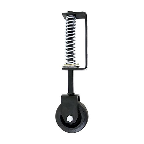 TIMCO Spring Loaded Field Gate Wheel Heavy Duty Black - 370mm