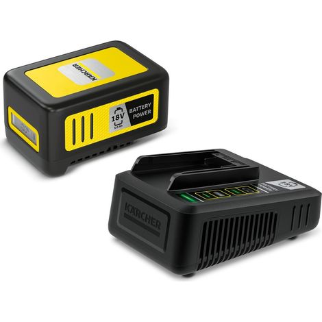 [JAMAIS UTILISÉ] Pack batterie et chargeur Karcher Set Battery Power 18/50 18V 5Ah (1/5)