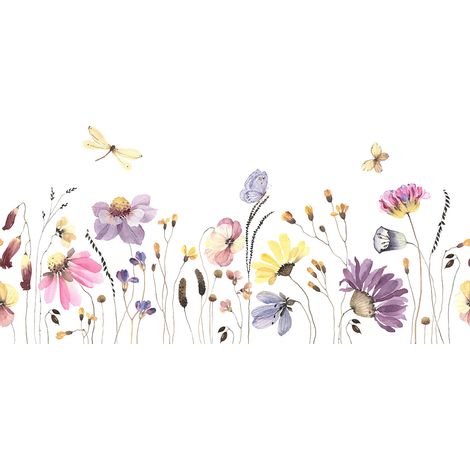Papier peint panoramique Enfants - Fleurs - 260 cm x 172 cm (1/2)