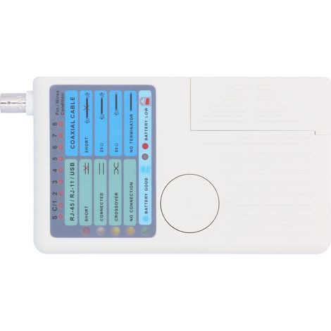 Testeur de câbles coaxiaux, outil réseau multifonction, testeur multiple 4 en 1 RJ11/RJ45/USB/BNC (1/5)