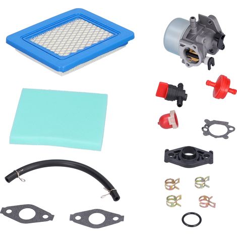 Ensemble carburateur soupape filtre air durite essence pièce tondeuse à gazon 799866 790845 799871 (1/5)