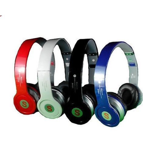 Trade Shop - KOPFHÖRER S450 STEREO PC MP3 SPIEL SPORT FALTBAR BLUETOOTH SMARTPHONE KOPFHÖRER - (1/2)
