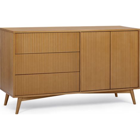 Teamson Home Tremolo Wooden Sideboard 3 Drawers 2 Doors, Natural (1/5)