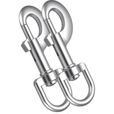 2 Boucles pour Laisse de Chien, Boucles pivotantes en Acier Inoxydable, Boucles pivotantes pour Laisse de Chien et activités (1/5)
