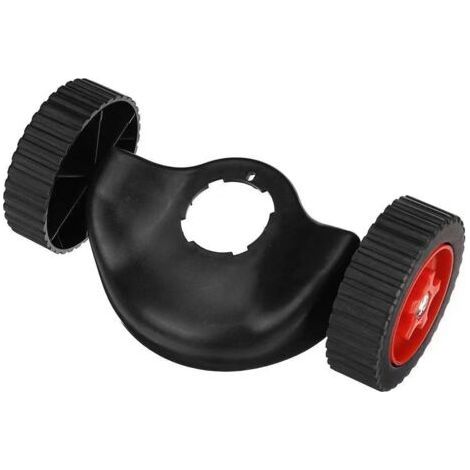 Roues supplémentaires pour tondeuses à gazon, roues pour débroussailleuses, accessoires de jardin pour améliorer l'efficacité des travaux électriques-Chrom (1/5)