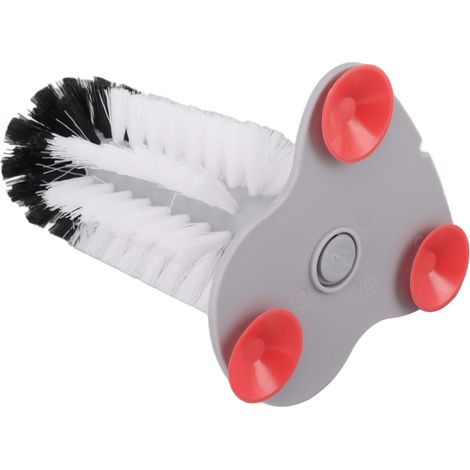 Brosse murale à ventouse pour verre, en nylon et plastique, pour nettoyer les verres à vin rouge sans utiliser les mains. (1/5)