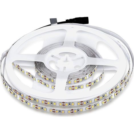 V-TAC Streifen LED SMD3528 8W/m 5m 120 LED/m 12V Naturweiß IP20 8mm