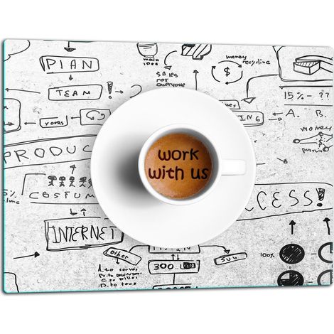Glasschneidebrett 52x40 Kaffee (1/5)