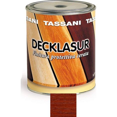 Tassani Decklasur Finitura Cerata a Solvente Mogano Lt. 1