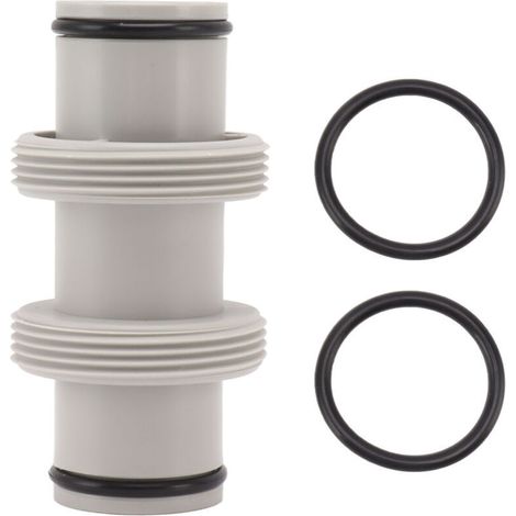 Adaptateur de tuyau de piscine, raccord droit de 3,8 cm à 3,8 cm, raccord fileté pour Intex,de DEBUNS (1/5)