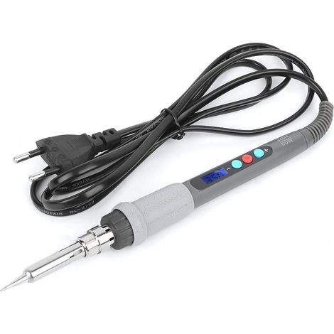 Elektrischer Lötkolben mit LCD-Display, digitaler Temperaturanzeige und EU-Stecker (220 V) (1/5)