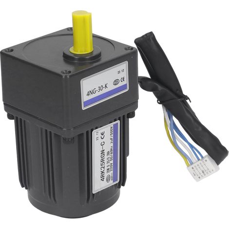 Drehzahlverstellbarer Motor, 25 W, geräuscharm, hitzebeständig, hochfeste Legierung, reversibel, AC 220 V, 1:30–41 U/min (1/5)