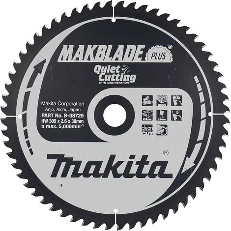 Hoja de sierra circular Makita, MAKBLADE PLUS 305 x 30 mm - 60 dientes