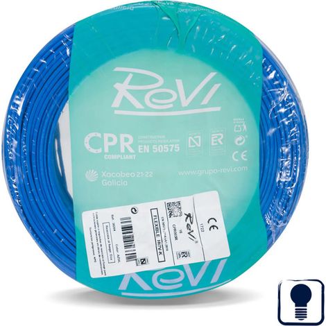 1,5 mm² blaues Elektrokabel, 200 m Flexibles PVC-Kabel Beleuchtungskabel (1/5)