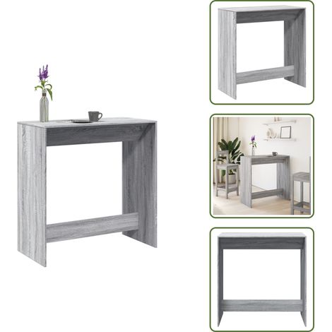 vidaXL Bartisch Grau Sonoma 102x50x103,5 cm Holzwerkstoff (1/5)