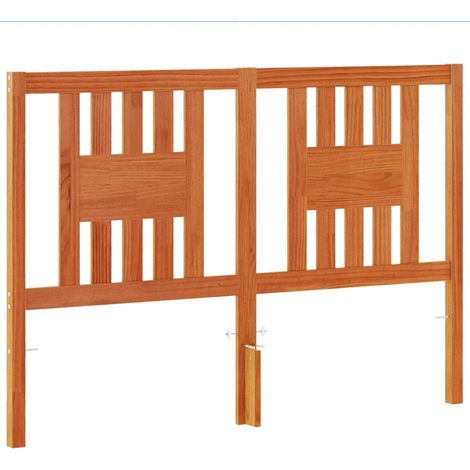 Maison Exclusive - Testiera Marrone Cera 140 cm in Legno Massello di Pino