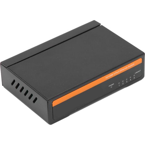 Commutateur Ethernet fibre optique 5 ports 100M TBCS4005E Plug & Play, stable et robuste, pour réseaux informatiques 100-240 V (prise UE) (1/5)