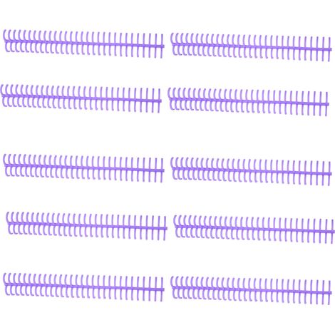 10 Pièces Spirale de Reliure 130 Feuilles Capacité Peigne 30 Trous 16mm Diamètre Ensemble Violet (1/5)