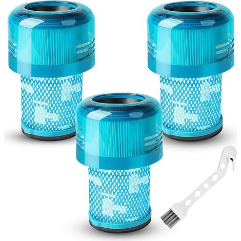 3 Filtres pour Aspirateur Dyson V12 Detect Slim, Filtre Dyson v12 Detect Slim Absolute avec Brosse de Nettoyage, Filtre Dyson V12, Absolute Extra/Total Clean/Fluffy (1/5)