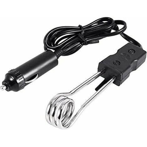 Tauchsieder, tragbarer, energiesparender elektrischer Warmwasserbereiter, sofortige Tauchheizung, Reise-, Camping-, Picknick- und Auto-Abkochwerkzeug für 12 V/24 V (24 V) (1/5)