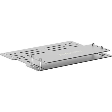 Piastra di montaggio per pedali di simulazione di guida, realizzata in acciaio inossidabile resistente, design compatto, piastra Silver Plus X (1/2)