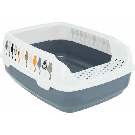 Trixie Delio bandeja sanitaria gris y blanco para gato